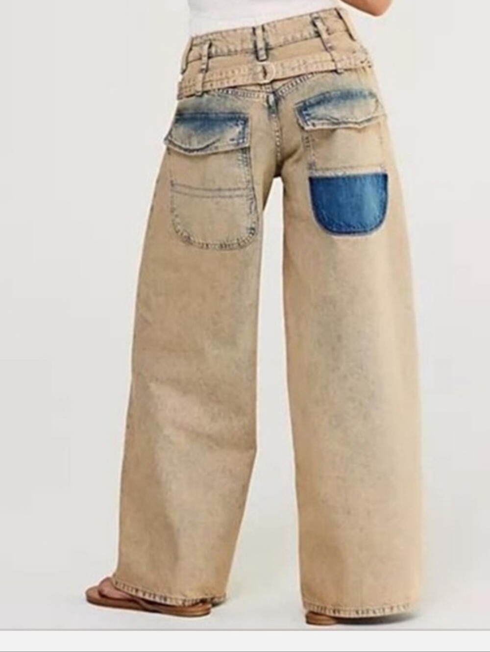 FREE PEOPLE Waterfalls Wide Leg Jeans